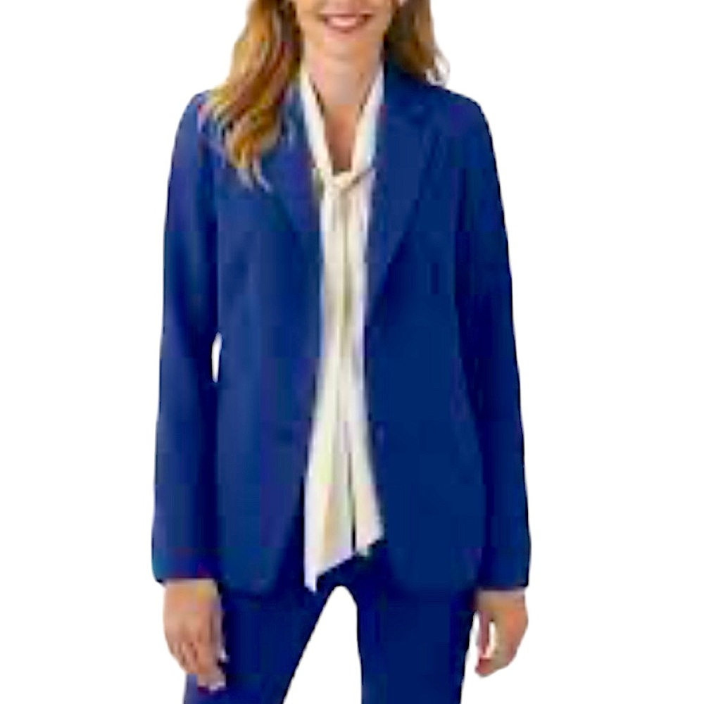 Chadwicks of Boston Linen Navy Blue Blazer 22W